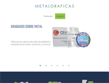 Tablet Screenshot of metalgraficas.com
